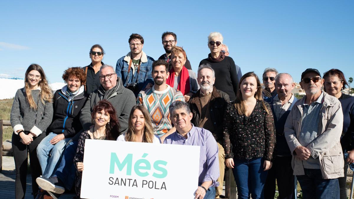 Presentación del proyecto Més Santa Pola, con el que se presentan Compromís, Podem y EU en el municipio del Baix Vinalopó