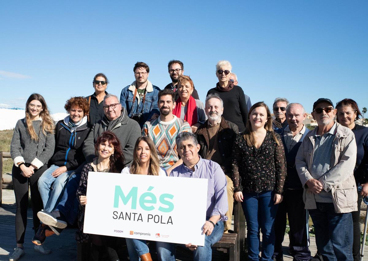 Presentación del proyecto Més Santa Pola, con el que se presentan Compromís, Podem y EU en el municipio del Baix Vinalopó