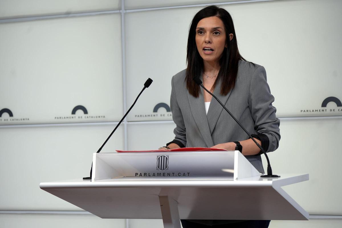 Elena Díaz, portavoz del grupo parlamentario del PSC.