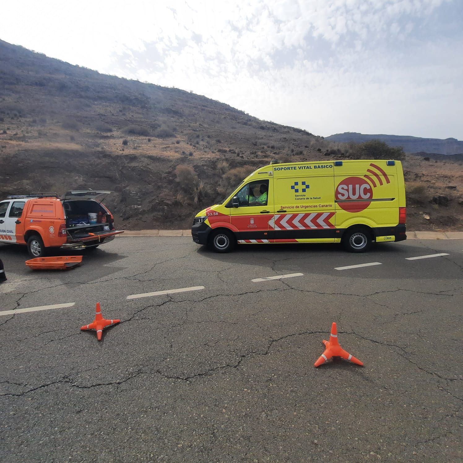 Una colisión contra una guagua acaba con la vida de un motorista en Veneguera