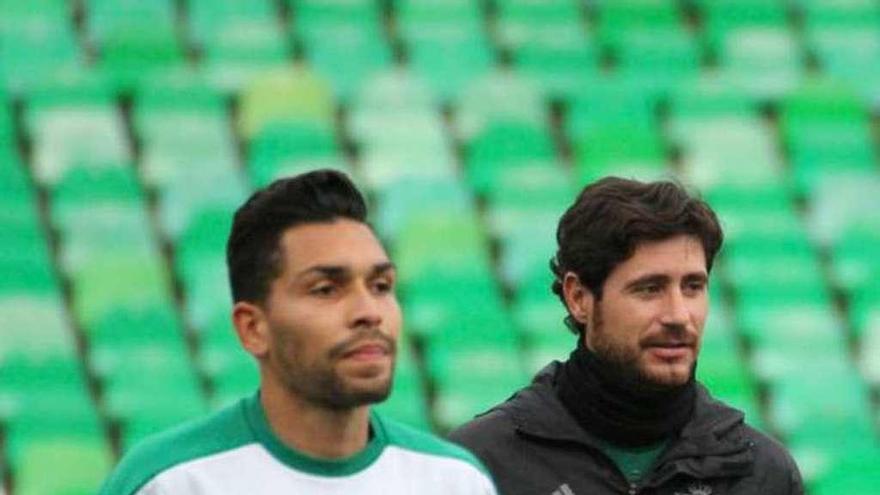 Víctor, ayer en el entrenamiento del Betis.