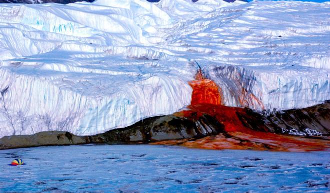 Cataratas de Sangre, Antártida