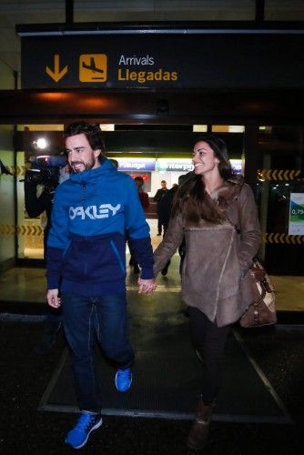 Fernando Alonso y Lara Álvarez llegan a Asturias