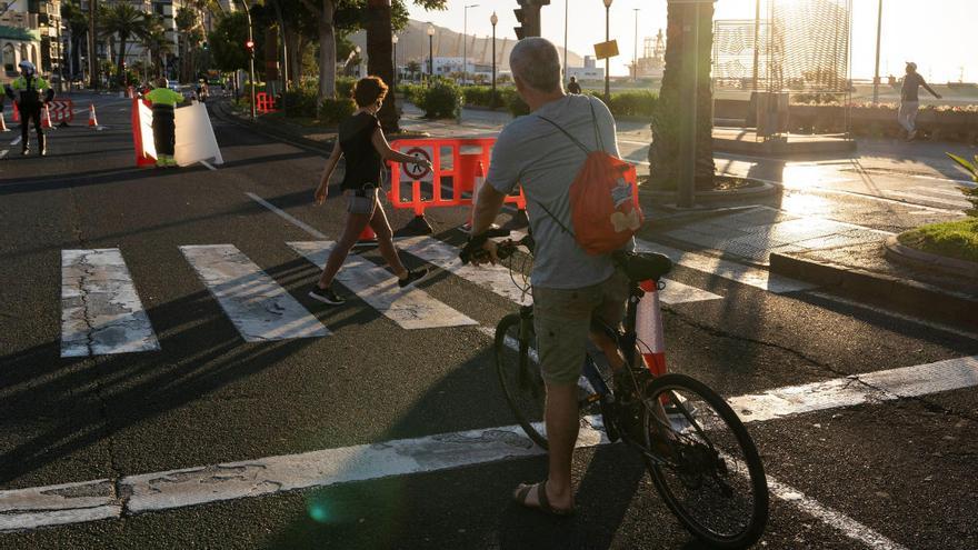 Avenida de Anaga, en Santa Cruz de Tenerife, ganada al tránsito peatonal.