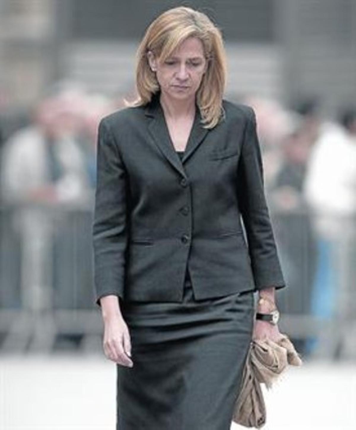 La infanta Cristina, al funeral de Samaranch, l’abril del 2010. La infanta Cristina, al funeral de Samaranch, l’abril del 2010.