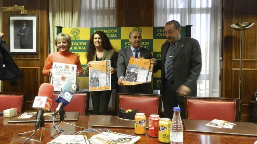 Presentación del magosto, ayer en la Caja Rural de Zamora.