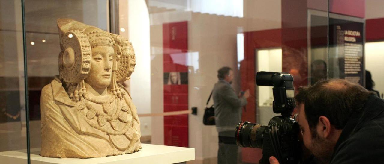 La Dama de Elche, en el Museo Arqueológico de Madrid