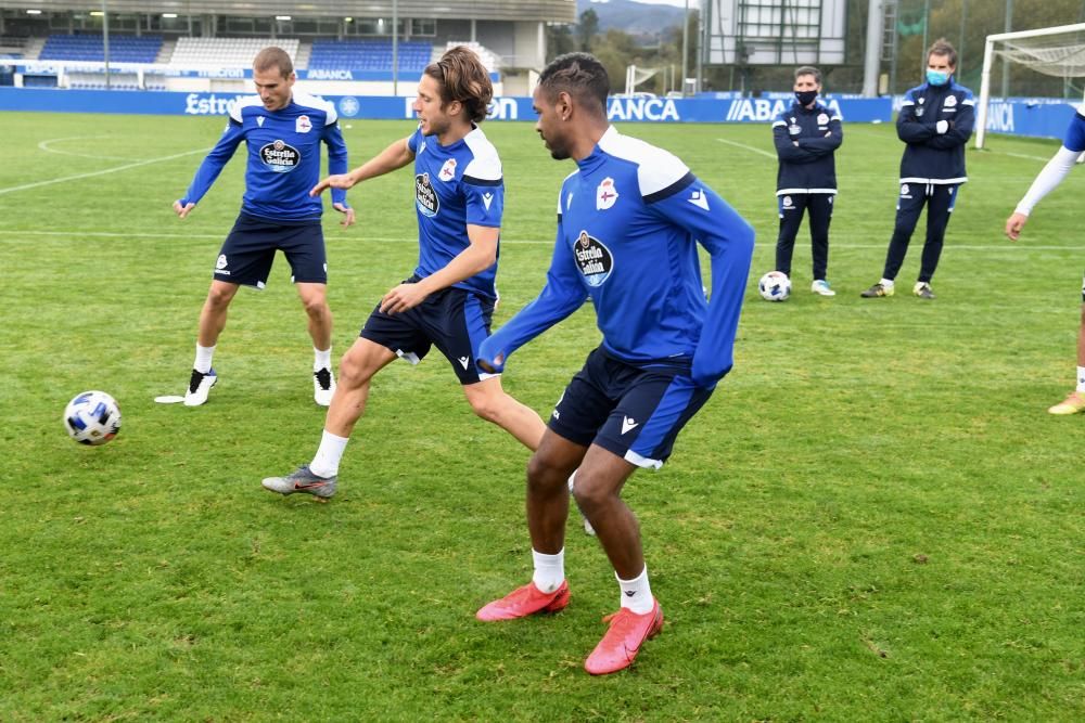 Rolan entrena con el grupo y Valín, lesionado