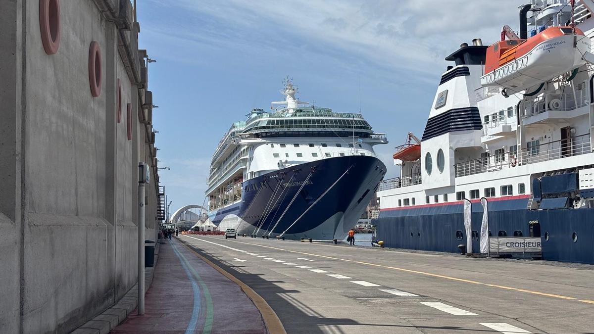 Cruceros en el Puerto chicharrero.