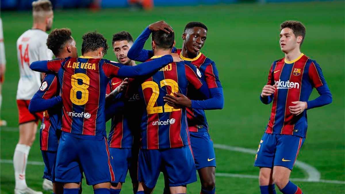 El Barça B gana 6 a 0 al Hospitalet