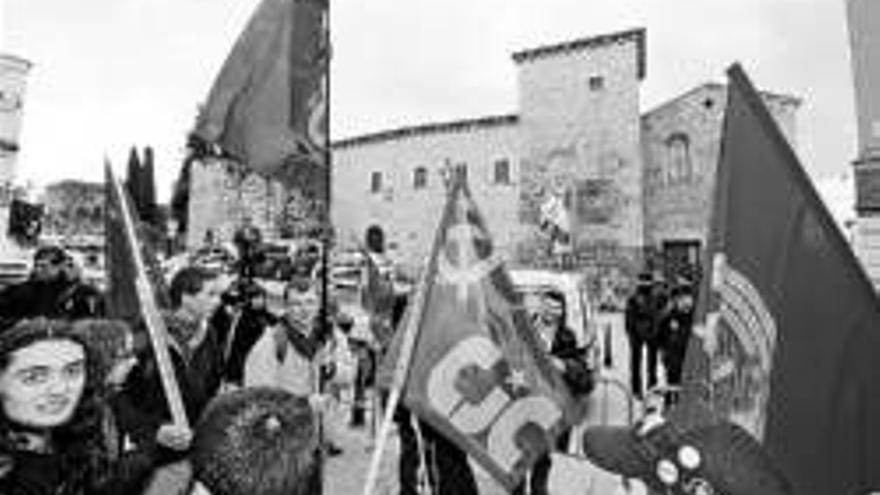 Manifestación contra la crisis y el paro en Mérida