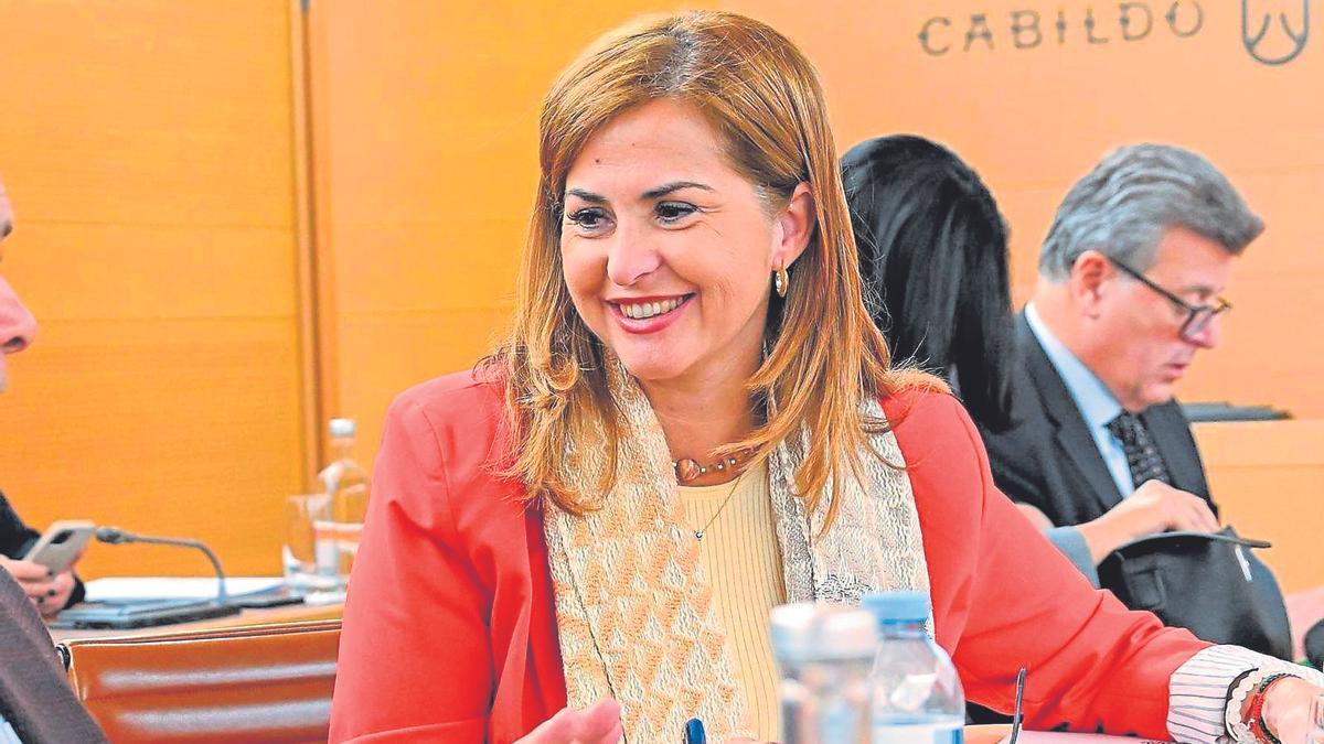 La consejera Insular, Águeda Fumero