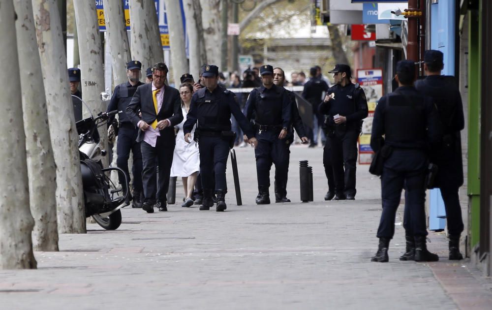 Un herido leve en un atraco frustrado en Madrid