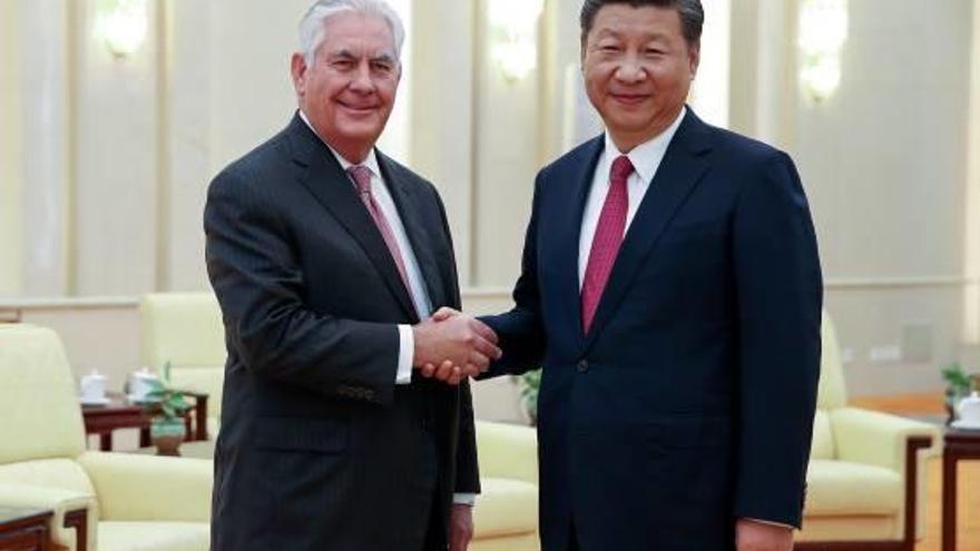 Tillerson es va reunir amb el president xinès, Xi Jinping.