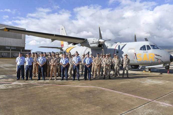 CANARIAS Y ECONOMIA 18-01-2019 BASE AEREA DE GANDO. TELDE-INGENIO. Ejército del Aire. Bienvenida del escuadrón del 10ª contingente del destacamento rappa en Sigonella.  FOTOS: JUAN CASTRO