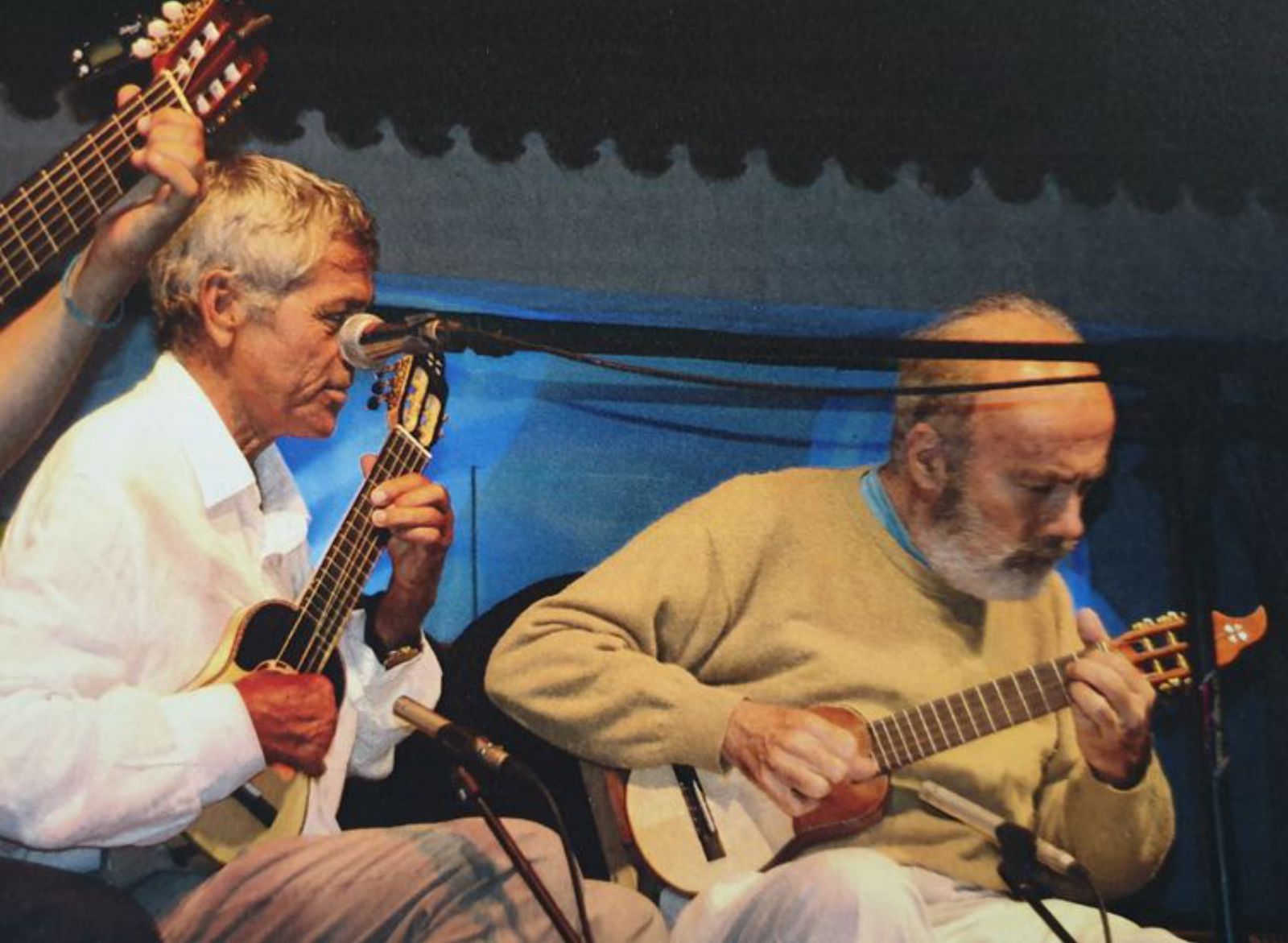 Camacho y Totoyo, dos de los grandes timplistas canarios.