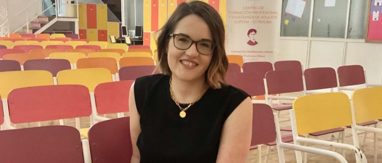 Verónica García, en las instalaciones del CDP de la Fundación Sopeña.