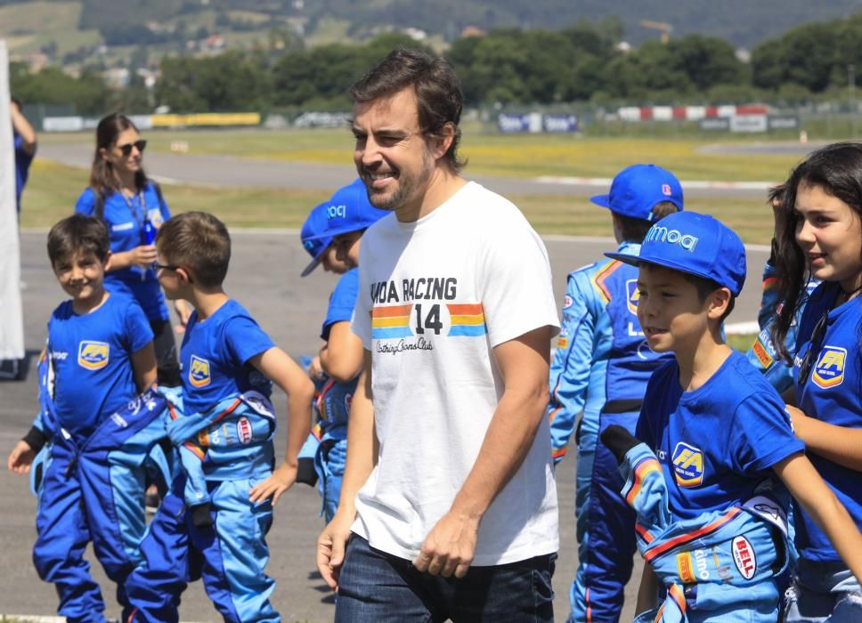 Fernando Alonso en La Morgal