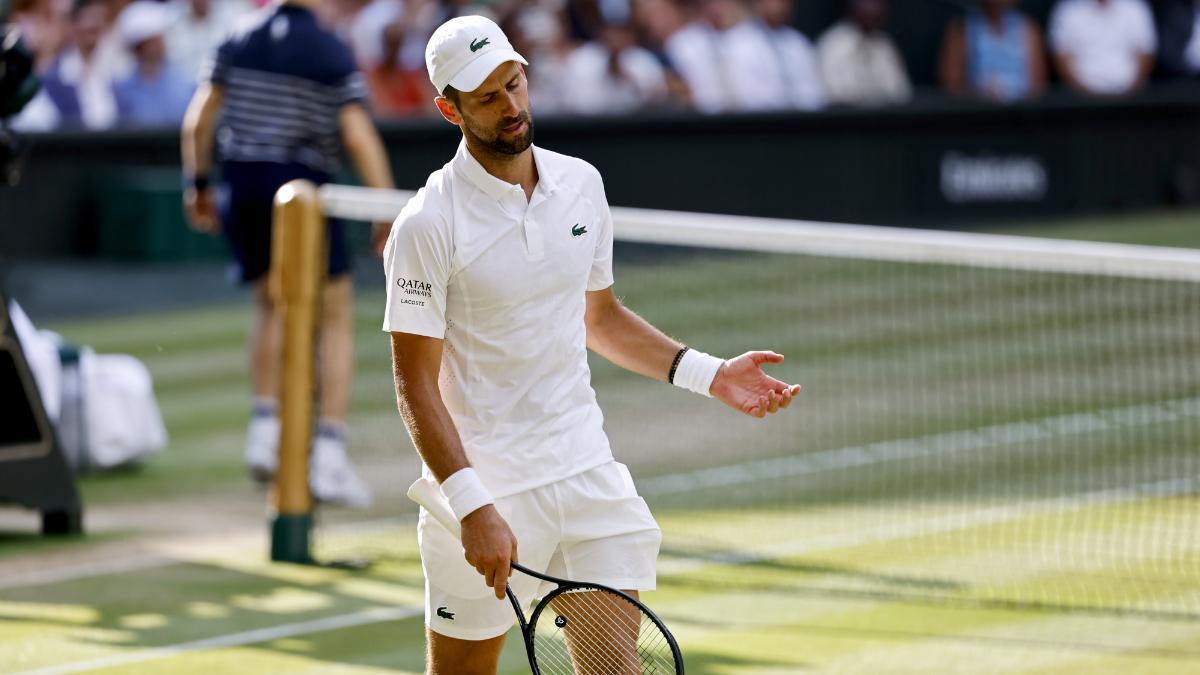 Djokovic acabó resignado contra Sinner
