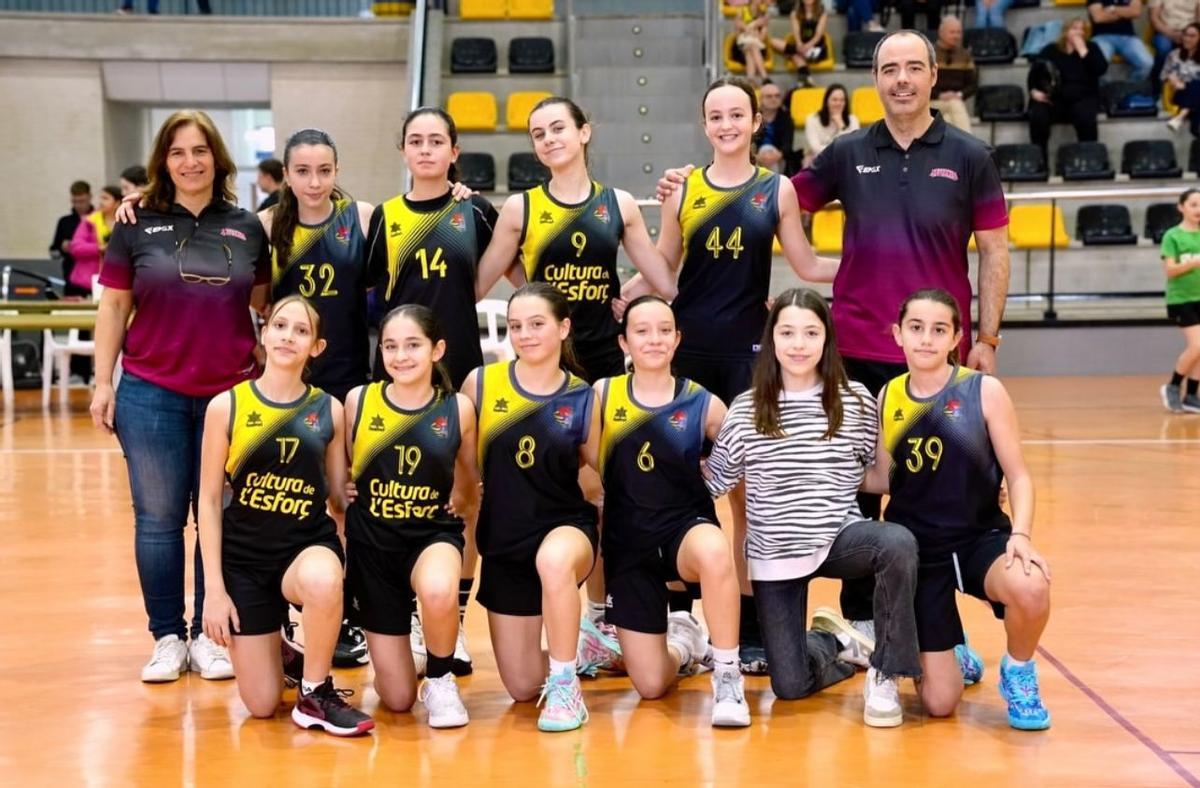 El conjunto pre-infantil del CB Tavernes