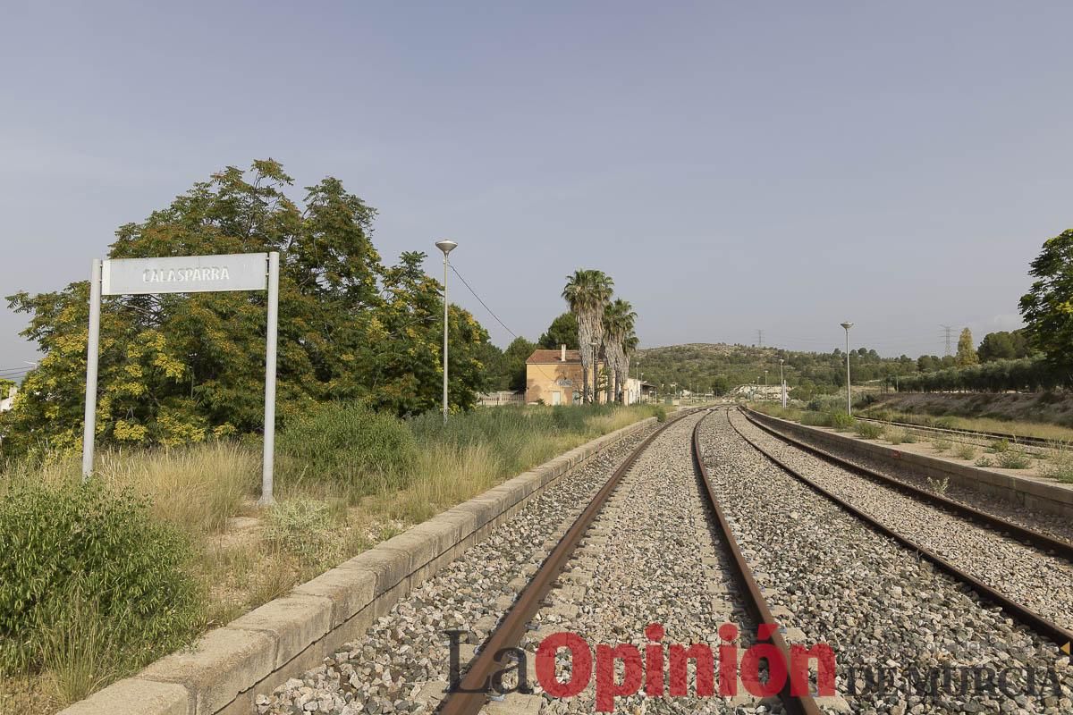 Así ha sido la marcha convocada por la Asociación Plaza Nueva en defensa de la Estación de tren de Calasparra