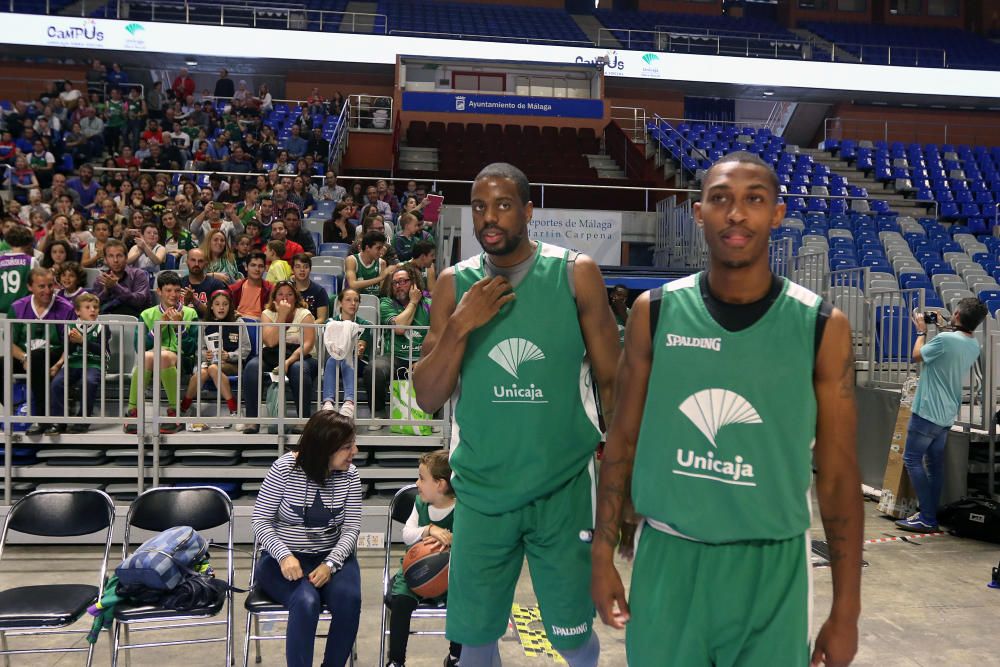 El Unicaja abre su entrenamiento al público