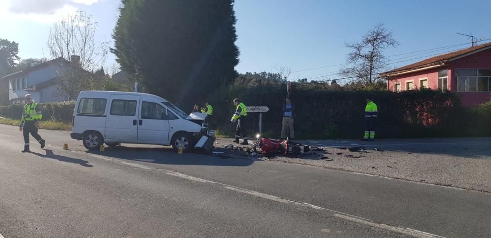 Accidente en Oviedo: Fallece un motorista en Santa Marina de Piedramuelle