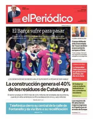 La portada de EL PERIÓDICO del 16 de abril de 2025