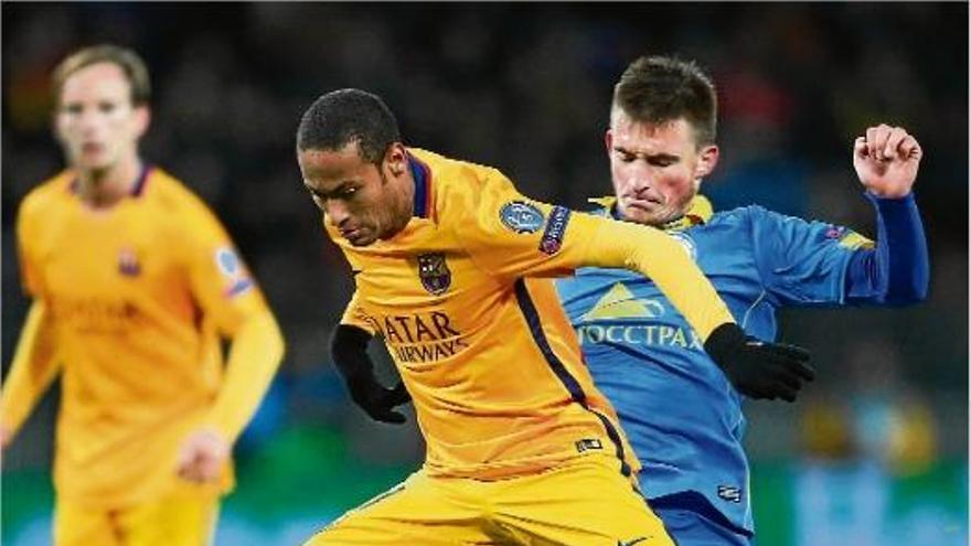 El brasiler Neymar va tornar a brillar i va donar les dues assistències que van suposar els gols d&#039;Ivan Rakitic contra el BATE Boríssov.