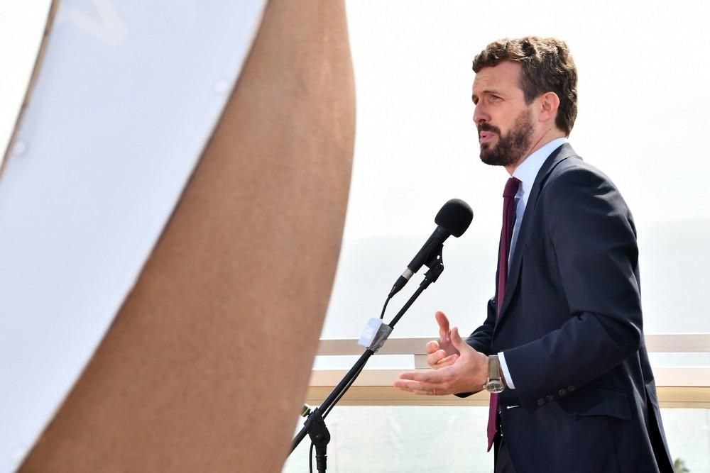 Encuentro de Pablo Casado (PP) con hoteleros en el sur de Gran Canaria