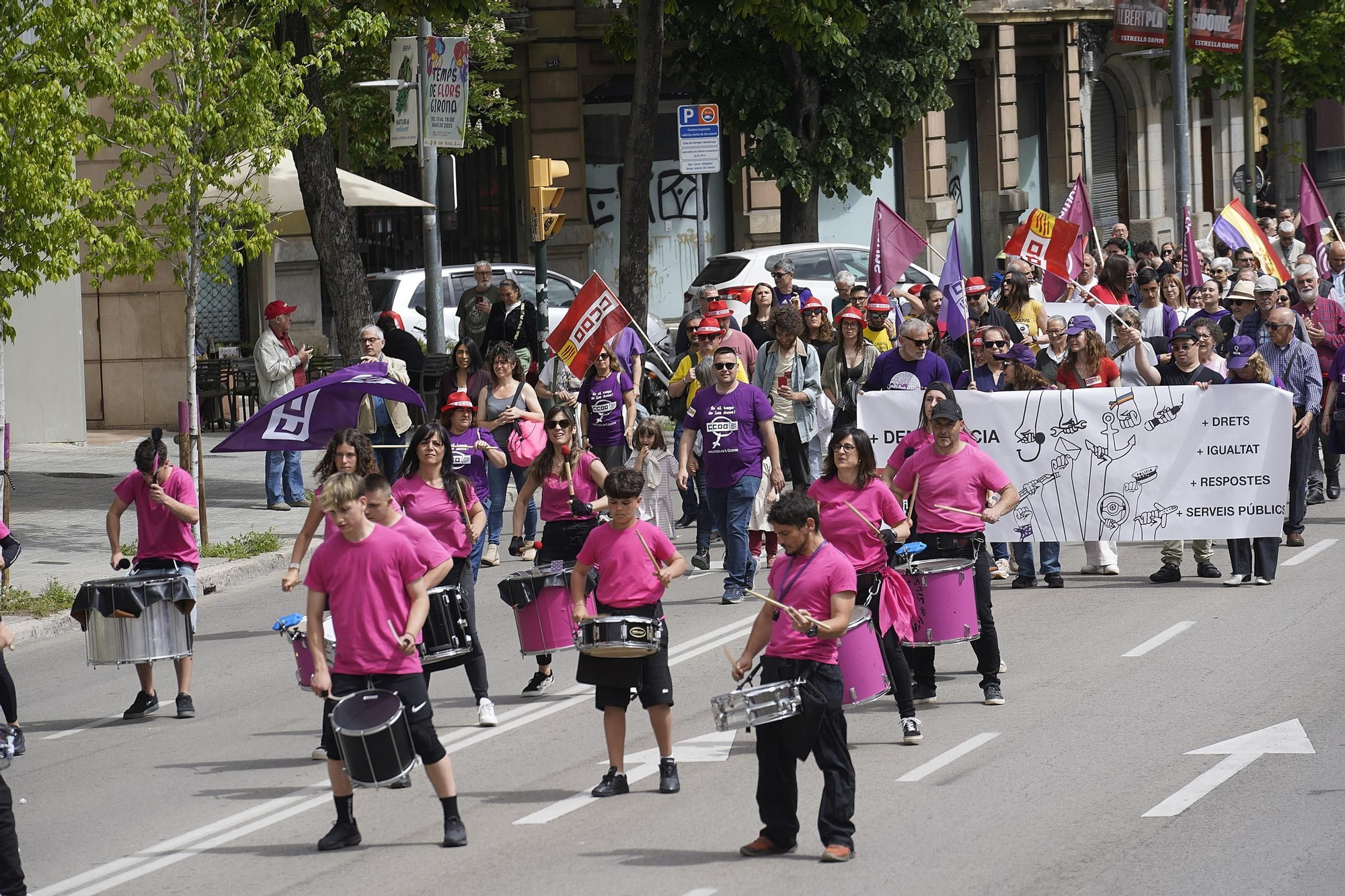 El sindicalisme gironí reclama reduir la jornada i fenar els accidents laborals