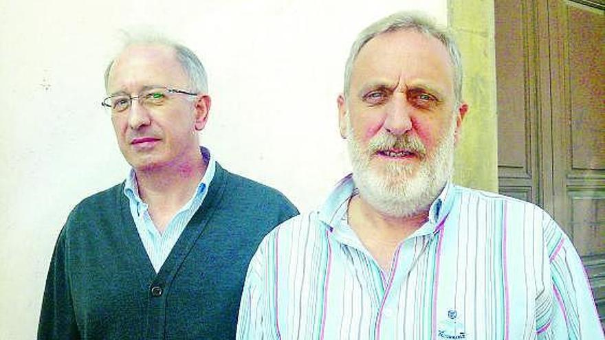 Ramón Llera, a la izquierda, y Luis Olay.