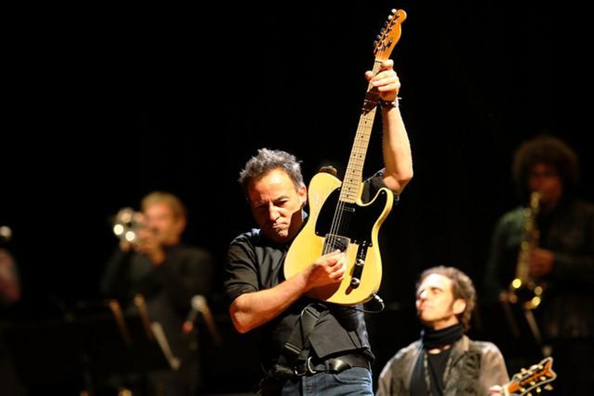 El ’Boss’, durant el segon concert a Barcelona.