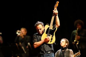 El ’Boss’, durant el segon concert a Barcelona.