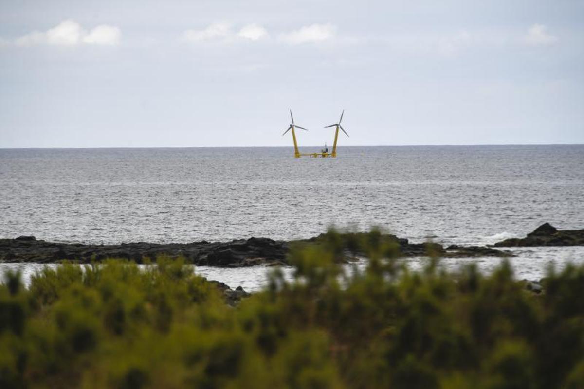 Prototipo de aereogenerador de dos cabezas