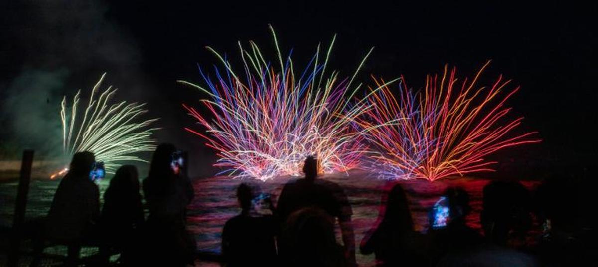 Una edición anterior del Concurs de Focs Artificials de Tarragona.
