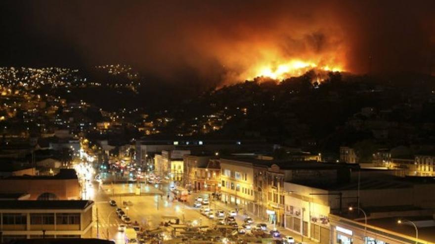 Incendio en Valparaíso (Chile)