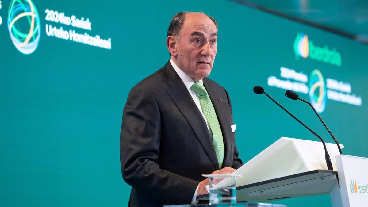 El presidente de Iberdrola, Ignacio Galán, en la Torre Iberdrola, a 12 de noviembre de 2024.