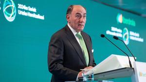 El presidente de Iberdrola, Ignacio Galán, en la Torre Iberdrola, a 12 de noviembre de 2024.
