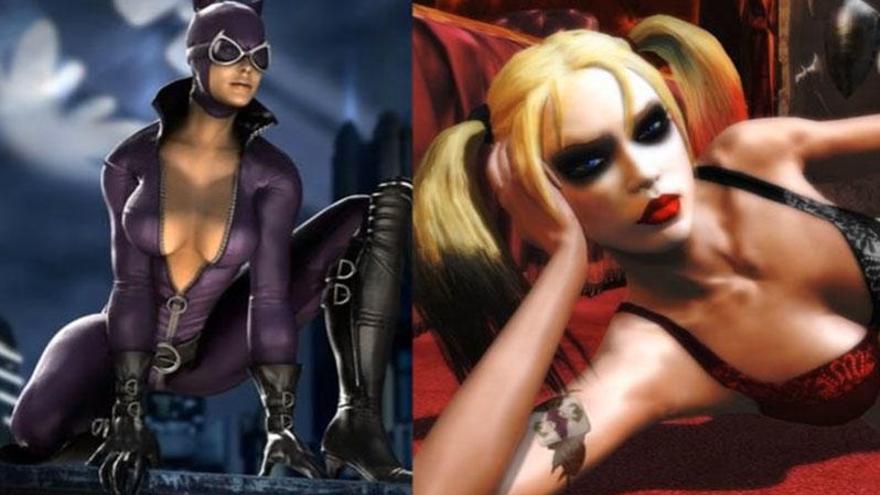 Catwoman y Harley Quinn en &#039;BatBalls: Hard Knight Rises&#039;.