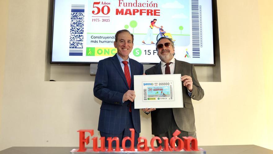 Fundación MAPFRE lanza con la ONCE un cupón conmemorativo de su 50 aniversario