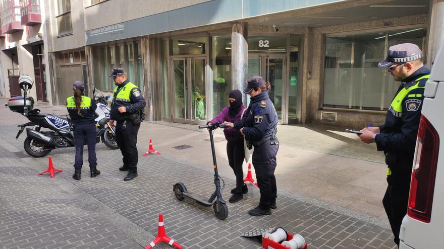 Alerta para los usuarios de patinete: Los controles de velocidad en Castelló ya han comenzado