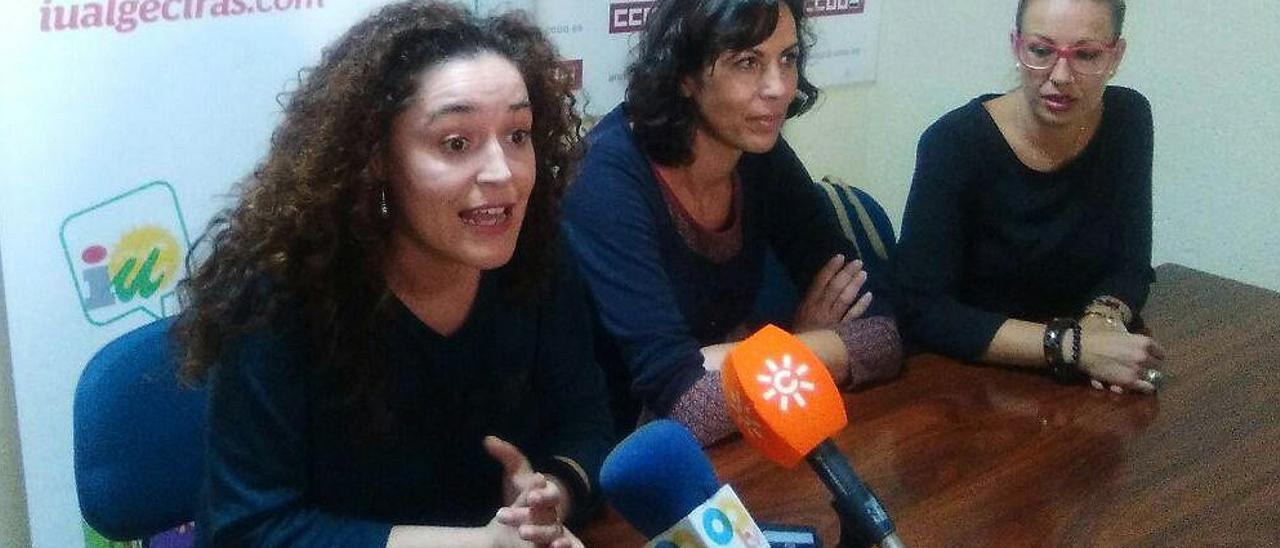 Las candidatas de Izquierda Unida Inmaculada Nieto y Eva García Sempere, en una imagen de archivo.