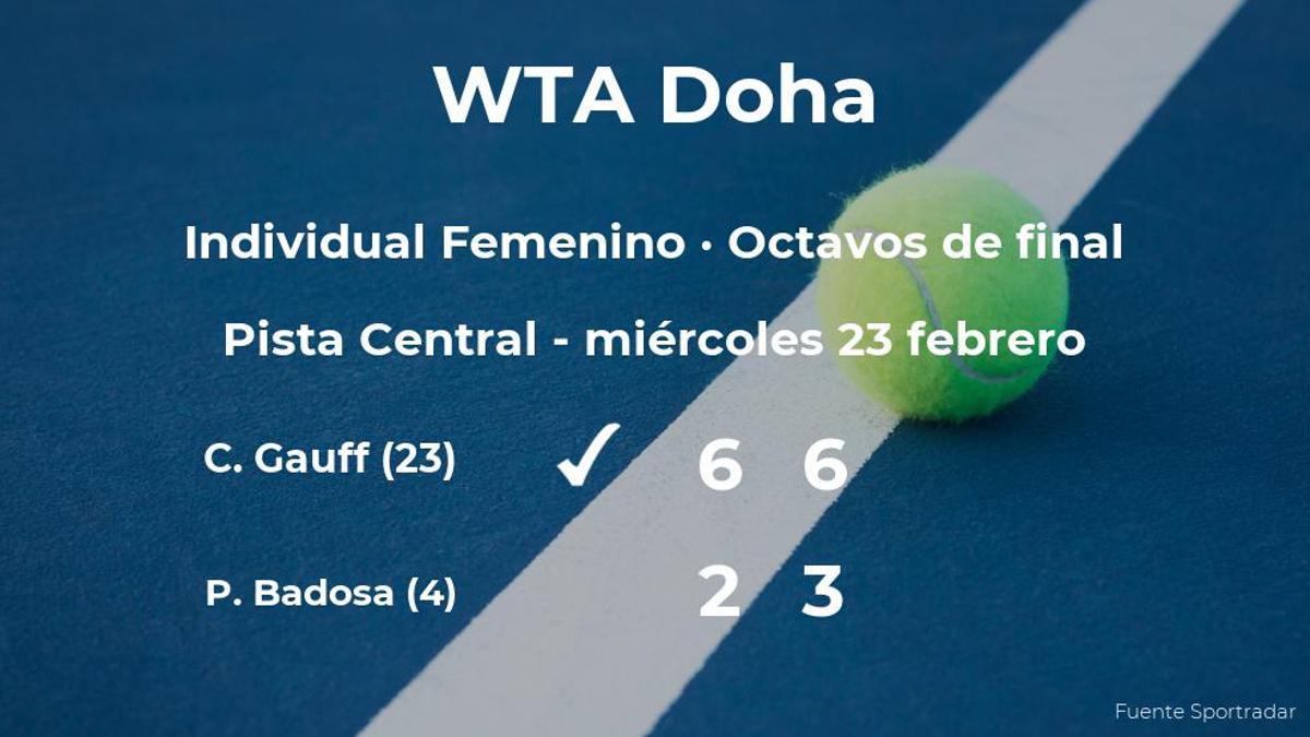 Paula Badosa se queda fuera de los cuartos de final del torneo WTA 1000 de Doha