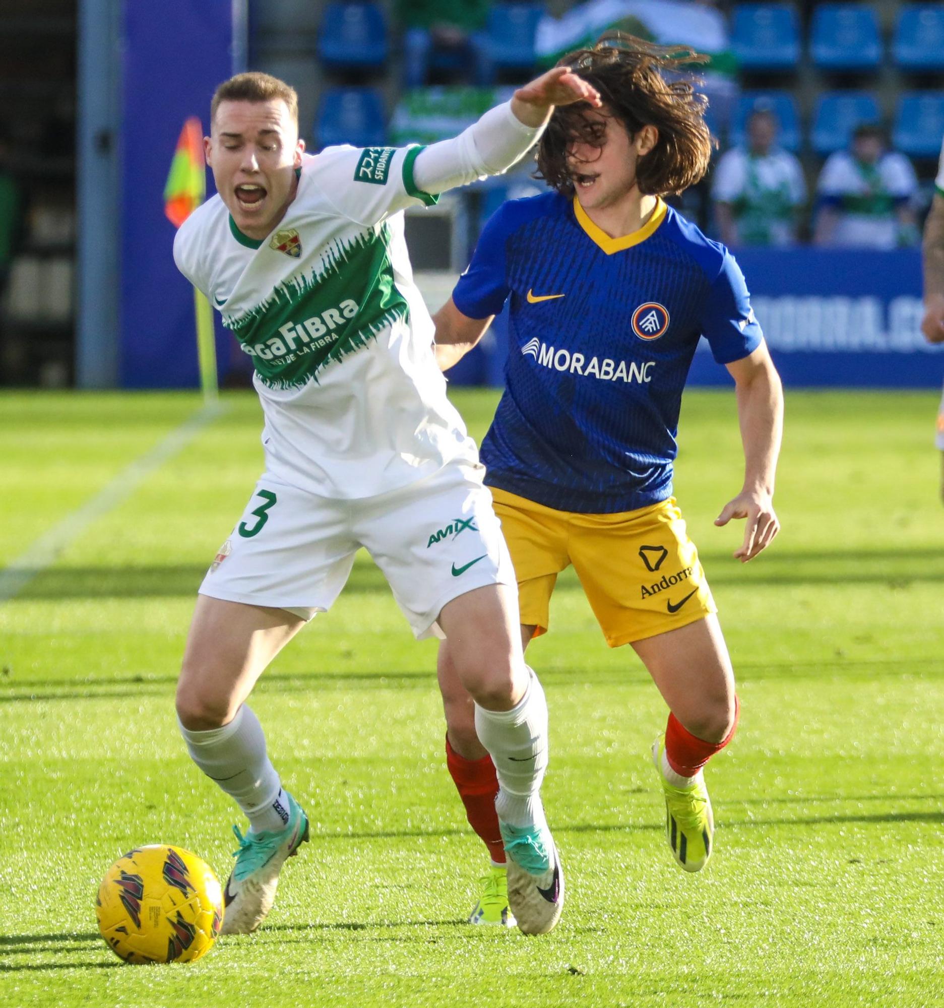 Así ha sido el partido entre el FC Andorra y Elche CF