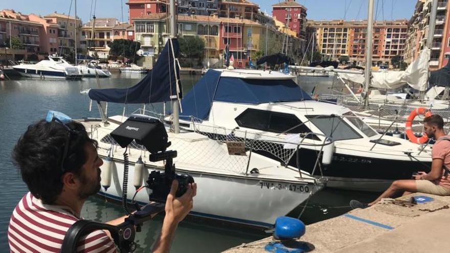 Uno de los momentos de la grabación de la serie.   levante-emv