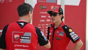 MARQUEZ Marc (spa), Ducati Lenovo Team, Ducati Desmosedici GP26, portrait during the Thailand MotoGP Test on the Chang International Circuit from February 21 to 22, 2026 in Buriram, Thailand - Photo Studio Milagro / DPPI AFP7 20/02/2026 ONLY FOR USE IN SPAIN