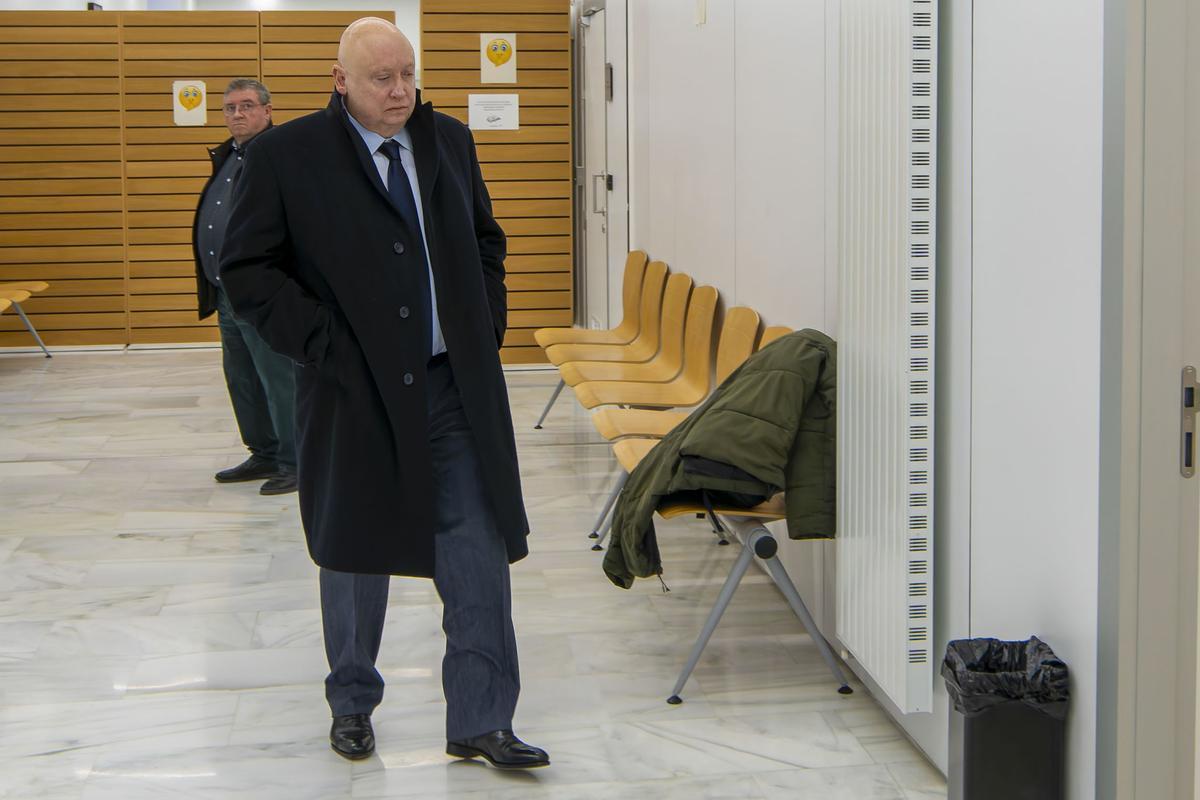 El presidente de Forestalia, Fernando Samper, esta semana tras declarar como testigo en el Juzgado de Teruel.