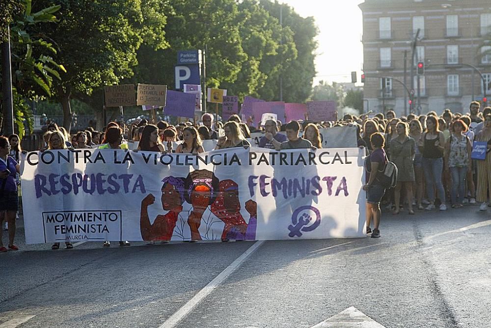 Protesta en Murcia contra la excarcelación de La Manada