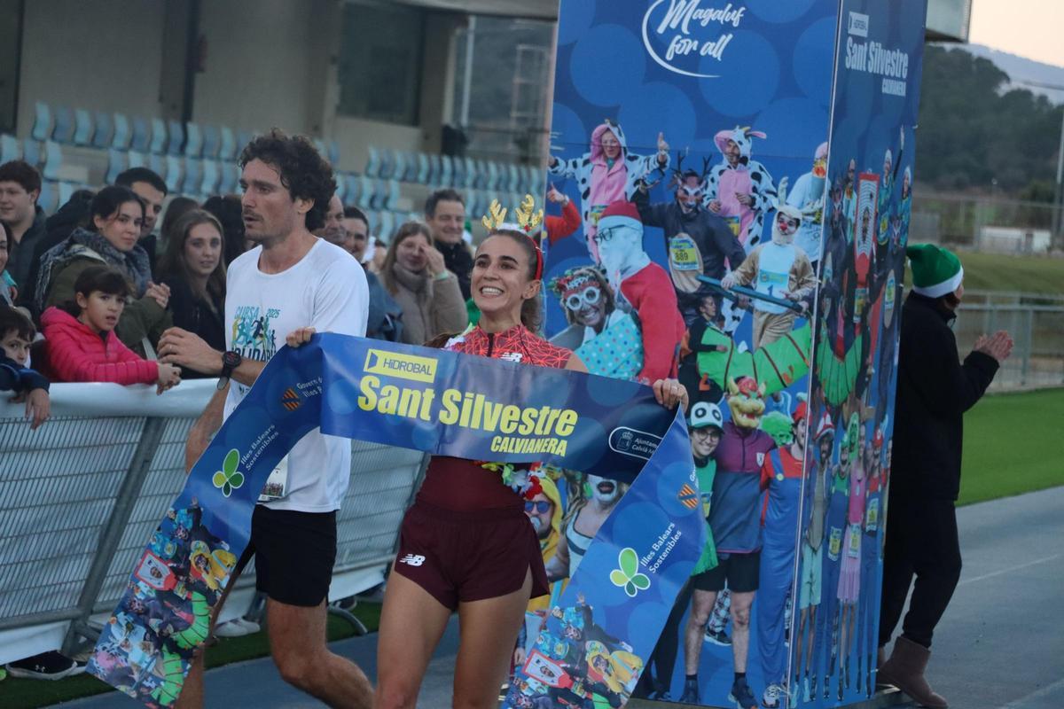 La calvianera Daniela García se lo pasó bien corriendo en casa